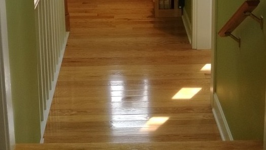 hardwood floors in upstairs hall