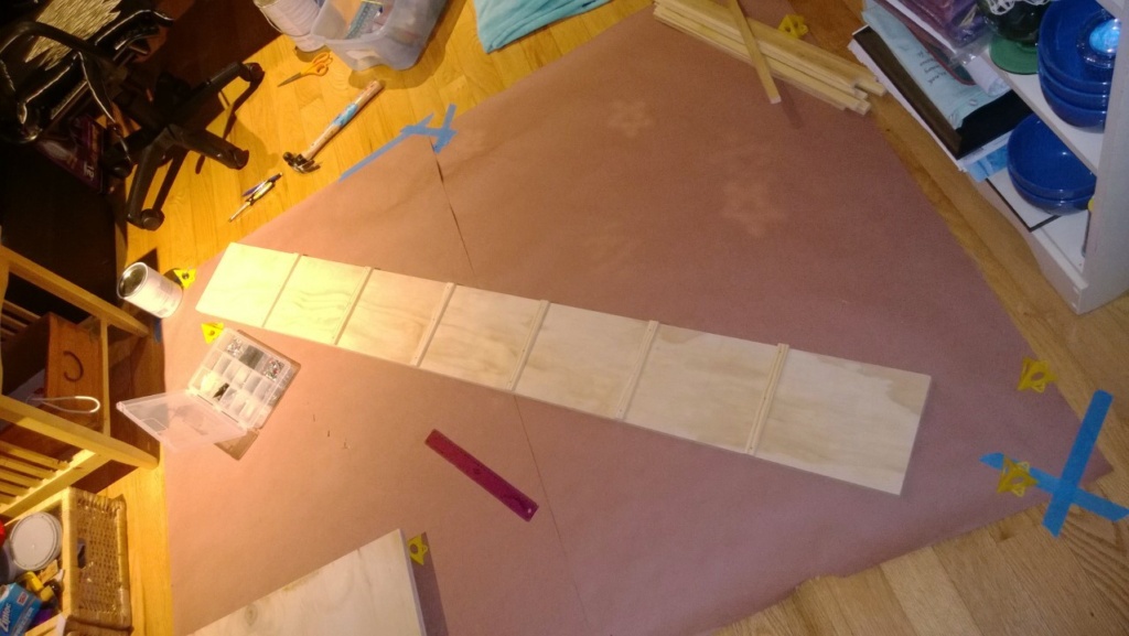 building the ramp for the dining room cat platform
