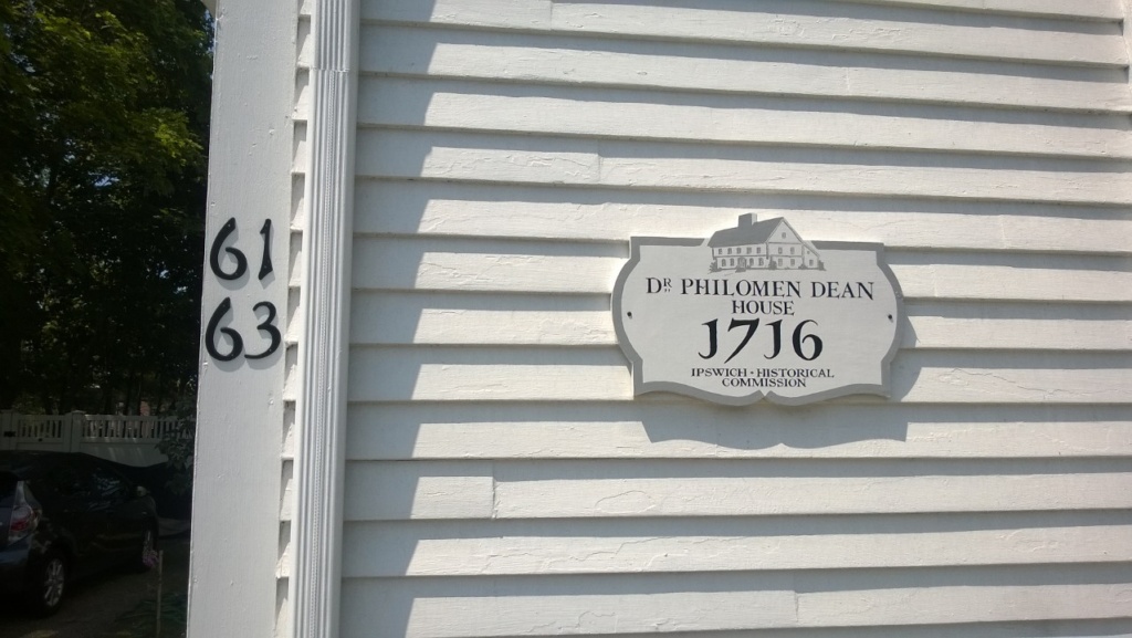 house numbers and historic plaque