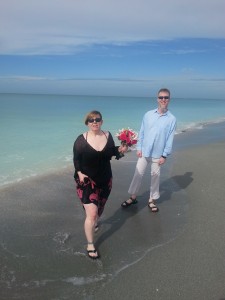 december 2013 beach wedding / vow renewal sanibel captiva FL me and jim