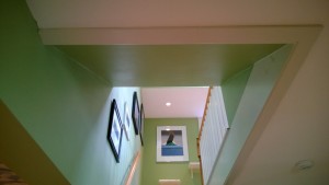 painting the stairwell ceiling