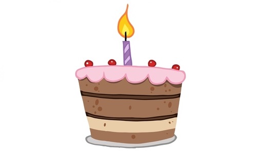 1st blogiversary cake 1 candle