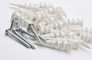 http://www.dreamstime.com/royalty-free-stock-photography-screw-dry-wall-anchor-image10022097