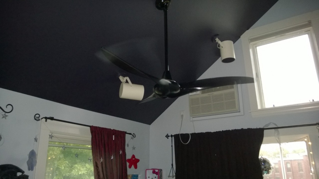 taking the new girl cave ceiling fan for a test drive
