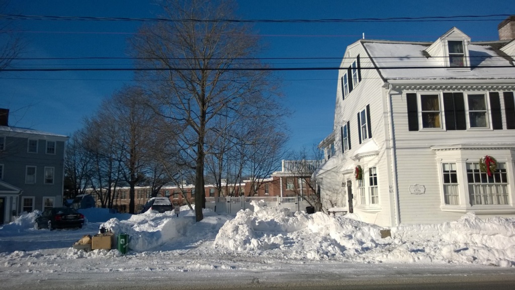 our driveway buried under un-plowable snow during snowmageddon 2015