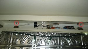replacing the under-cabinet light bar over the kitchen sink