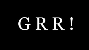 grr black and white word box