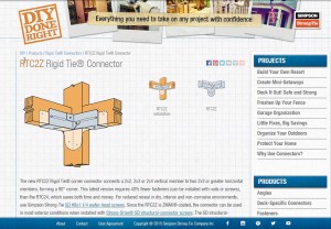 outdoor cat enclosure / catio rigid tie connector webpage