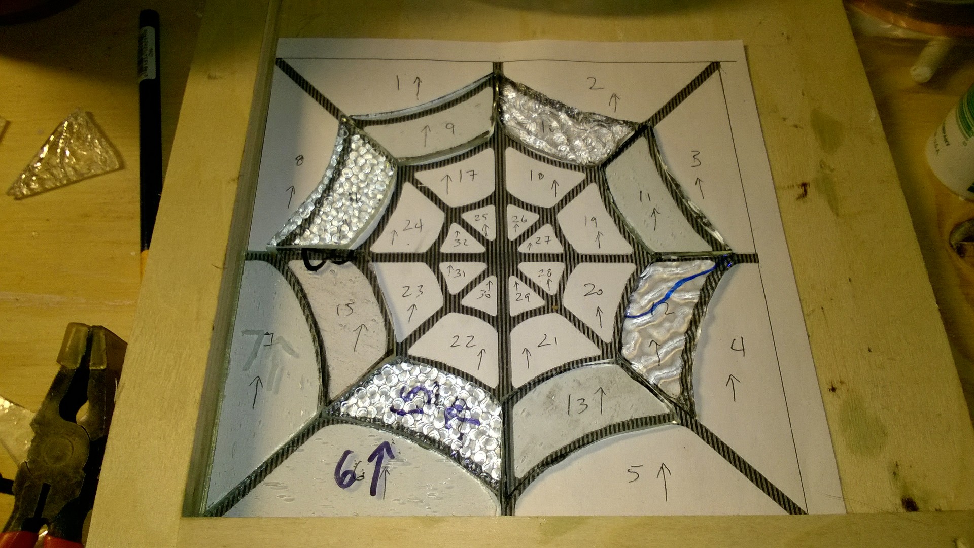 Stained Glass Spider Web – Part 1