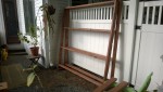 outdoor cat enclosure / catio frame stained