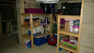 alternate storage area in basement