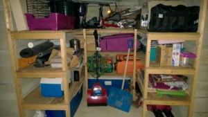 alternate storage area in basement