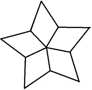 stained glass star template design