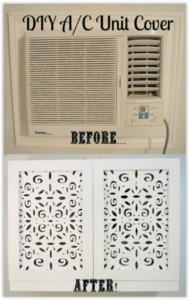 vintagemeetsglam diy'd ac cabinets using michaels laser cut wooden panels
