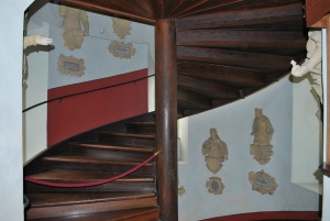 stairwell inside castle lichtenstein