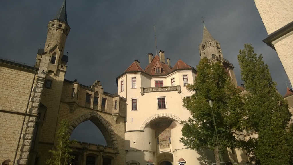 castle sigmaringen on the danube river in the swabian alps of germany