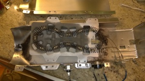 the samsung dryer heating element which broke in the middle