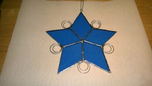 i created 2 layers of circles for one of my snowflake stars