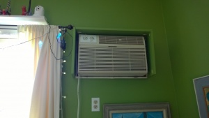 i rebuilt the living room ac box so it fit side to side but was too short up and down
