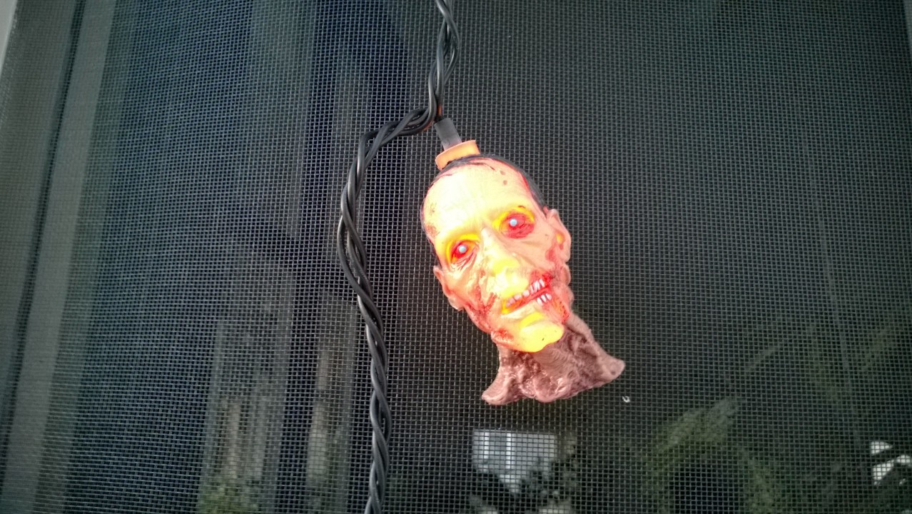 The Zombie Heads Lit Up!!!