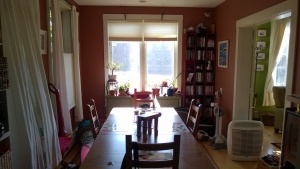 dining room looking out towards river