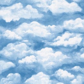 cloud wallpaper – kitchen ceiling