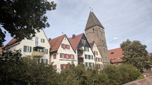 colorful buildings in ulm, germany
