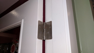 i replaced the brass hinges in our house with silver