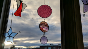 diy stained glass mobile