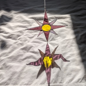 stained glass nautical star i made for myself
