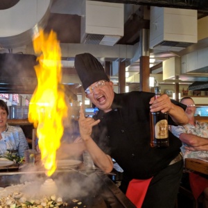 awesome chef at the maui japanese steak house