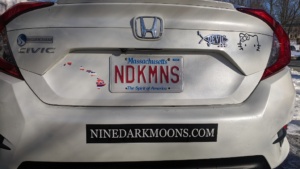 my new nine dark moons vanity plate!!!