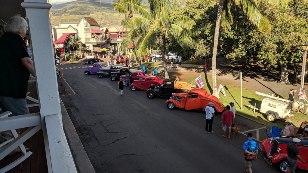 lahaina, maui had a classic car show we got to enjoy from our balcony!