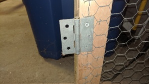 basement cage door hinge
