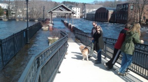 ipswich river during the flood of 2010, taken by jim