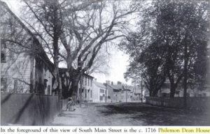 south main street and the philemon dean house ipswich ma 1910