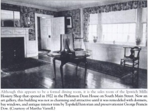 philemon dean house front room as the ipswich hosiery shop showroom 1922