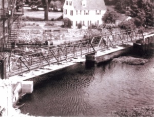 philemon dean house ipswich and original riverwalk bridge 1973 (?)