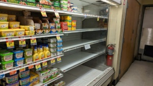 the new normal - no eggs at shaws in ipswich