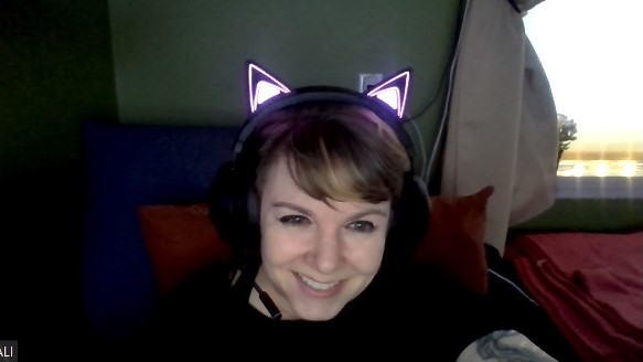 my new website profile photo with my razer kraken kitty edition LED headset